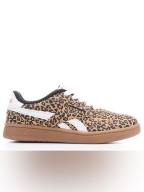 Reebok Leopard Print Sneaker - Tan, Black & White